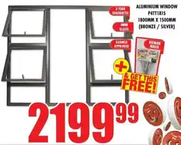 Boxer Build Aluminium window P4TT1815 offer