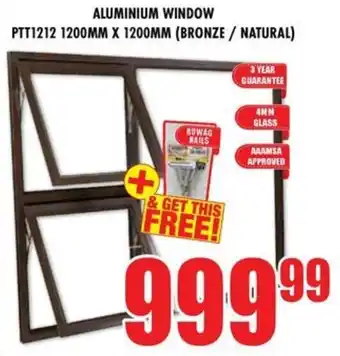 Boxer Build Aluminium window PTT1212 offer