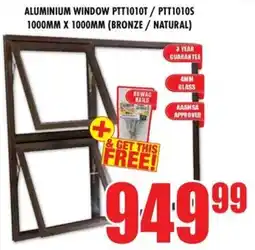 Boxer Build Aluminium window PTT1010T/PTT1010S offer