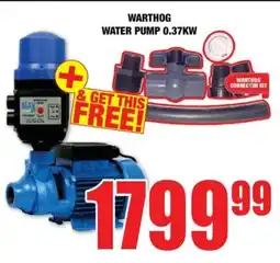 Boxer Build Warthog water pump 0.37kw offer