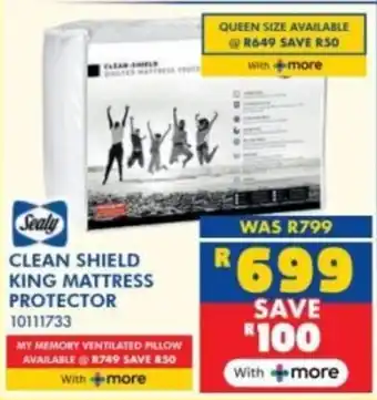Russells Sealy clean shield king mattress protector offer