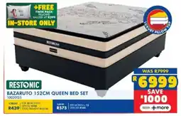 Russells Restonic bazaruto queen bed set offer