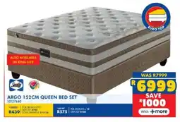 Russells Sealy argo queen bed set offer