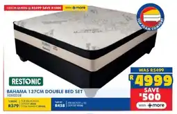 Russells Restonic bahama double bed set offer