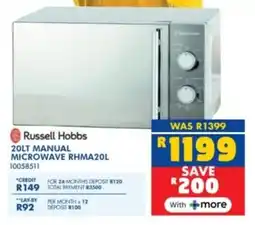 Russells Russell Hobbs Manual Microwave offer