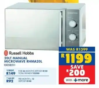 Russells Russell Hobbs Manual Microwave offer