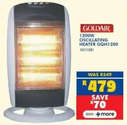 Russells Goldair 1200w oscillating heater offer