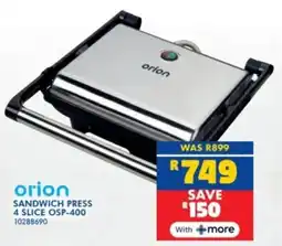 Russells Orion sandwich press 4 slice offer