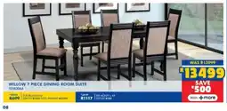 Russells Willow dining room suite offer