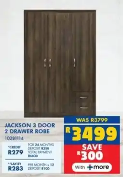 Russells Jackson 3 door 2 drawer robe offer