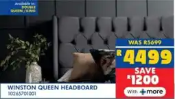 Russells Winston queen headboard offer