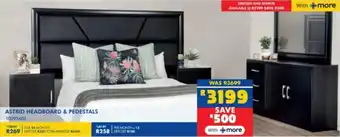 Russells Astrid headboard & pedestals offer