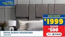Russells Trivia queen headboard offer