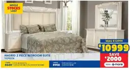 Russells Madrid bedroom suite offer