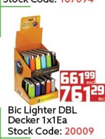 BIC Lighter BDL Decker 1x1Ea