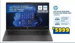 Russells HP 250 N100 8GB RAM 256GB SSD Dark Ash offer
