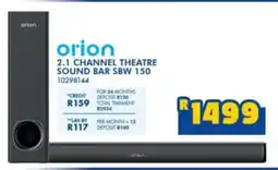 Russells Orion 2.1 channel theatre sound bar sbw 150 offer