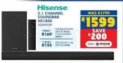 Russells Hisense 2.1 channel soundbar hs1800 offer