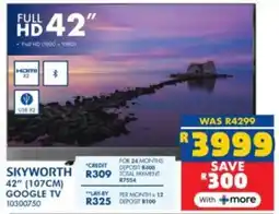 Russells SKYWORTH 42" (107cm) Google TV offer