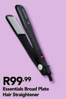Shoprite Essentials Broad Plate Hair Straightener offer