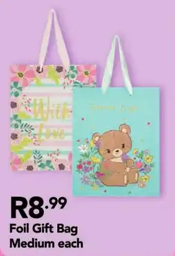 Shoprite Foil Gift Bag Medium offer
