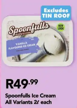 Shoprite Spoonfulls Ice Cream All Variants offer