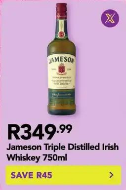 Shoprite Jameson Triple Distilled Irish Whiskey offer