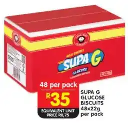 Shoprite Supa G glucose biscuits offer