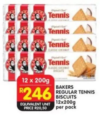 Shoprite Bakers regular tennis biscuits offer