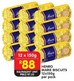 Shoprite Henro marie biscuits offer