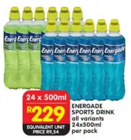 Shoprite Energade sports drink all variants offer