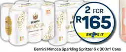 Pick n Pay Bernini Mimosa Sparkling Spritzer 6 x 300ml Cans offer