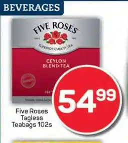 Pick n Pay Five Roses Tagless Teabags 102s offer