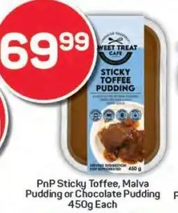 Pick n Pay PnP Sticky Toffee, Malva Pudding or Chocolate Pudding offer