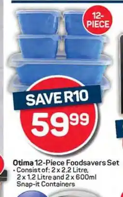 Pick n Pay Otima 12-Piece Foodsavers Set offer