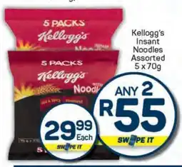 Pick n Pay Kellogg's Instant Noodles Assorted-5 x 70g offer