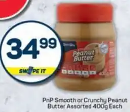 Pick n Pay PnP Smooth or Crunchy Peanut Butter Assorted offer