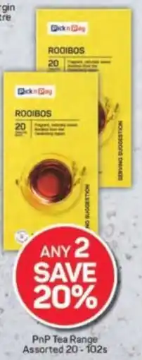 Pick n Pay PnP Tea Range Assorted offer