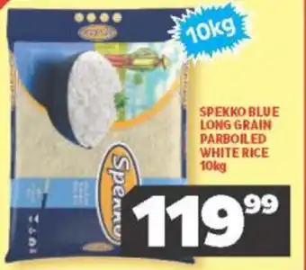 Spekko Blue Long Grain Parboiled White Rice 10kg