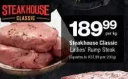 Checkers Hyper Steakhouse Classic Ladies' Rump Steak offer