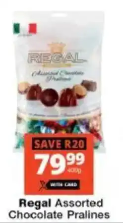 Checkers Hyper Regal Assorted Chocolate Pralines offer