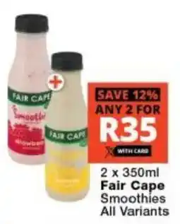 Checkers Hyper Fair Cape Smoothies All Variants offer