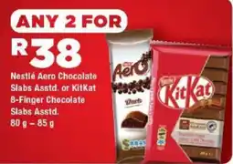 OK Foods Nestlé Aero Chocolate Slabs Asstd. or KitKat 8-Finger Chocolate Slabs Asstd. offer