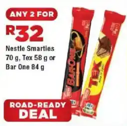 OK Foods Nestle Smarties , Tex or Bar One offer