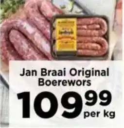 Food Lover's Market Jan Braai Original Boerewors offer