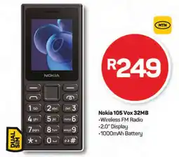 Pick n Pay Nokia 105 Vox 32MB offer