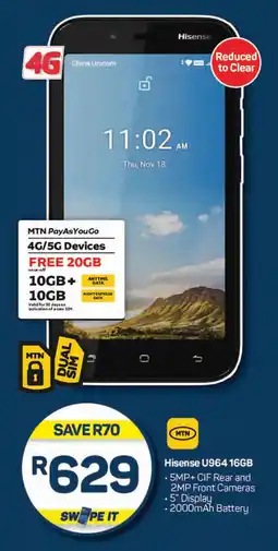 Pick n Pay Hisense U964 16GB offer