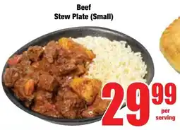 Boxer Superstores Beef Stew Plate offer