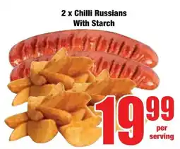 Boxer Superstores Chilli Russians With Starch offer