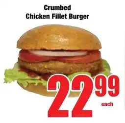 Boxer Superstores Crumbed Chicken Fillet Burger offer
